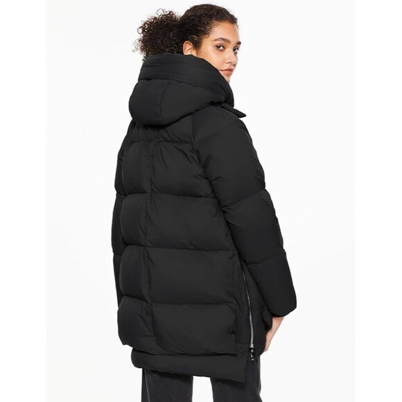 Orolay Women's Black Hooded Down Jacket With Fleece Lining Size Large 318 - Picture 10 of 16